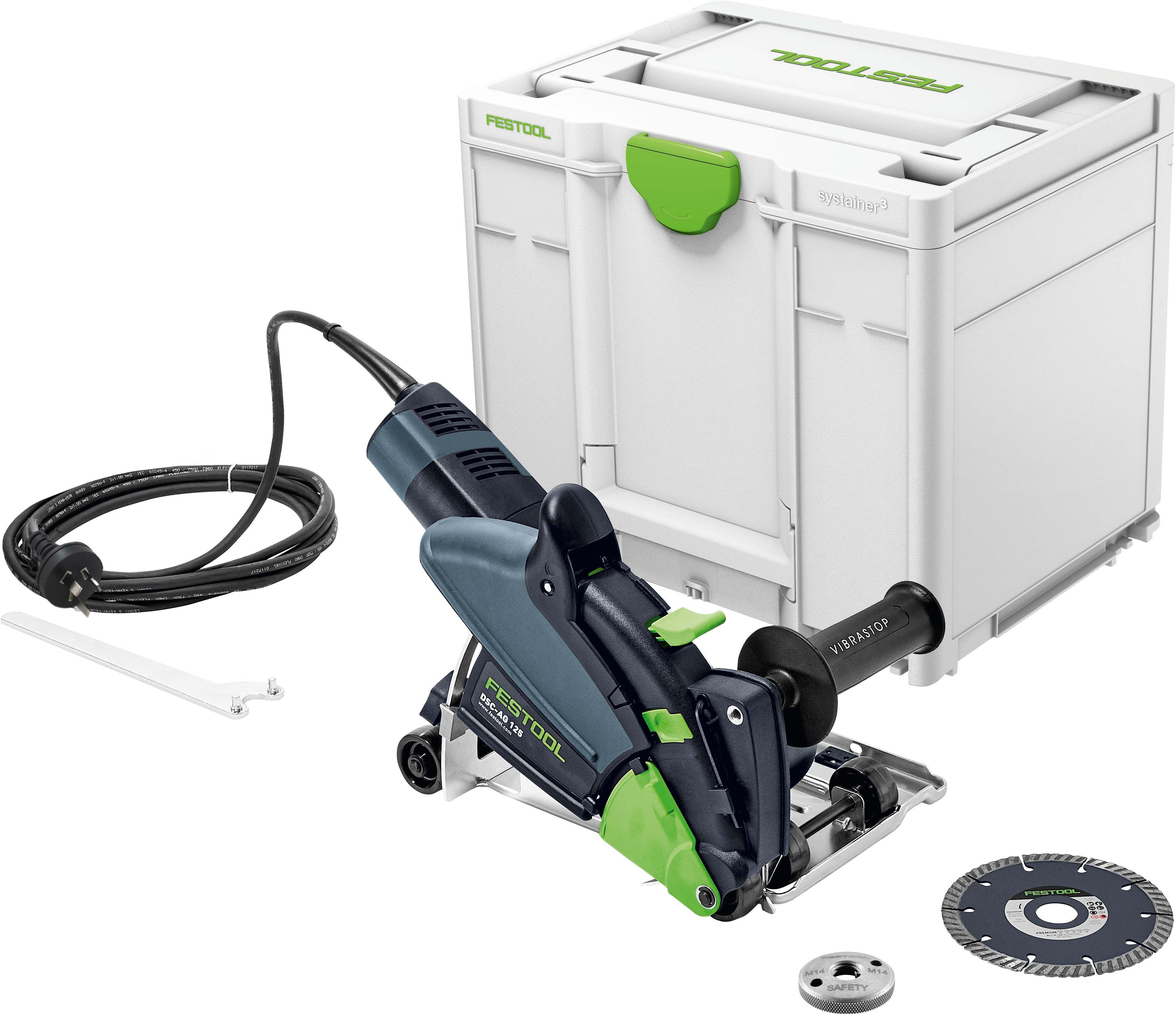 125mm Diamond Cutting System in Systainer DSC-AG 125PLUS 576548 By Festool
