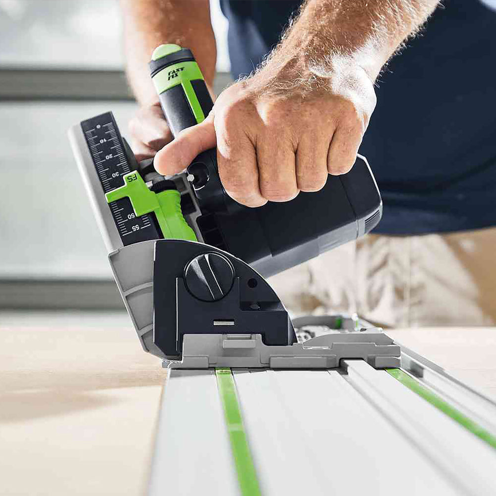 160mm Plunge Cut Circular Saw in Systainer with 1400mm Guide Rail TS 55F 577281 by Festool
