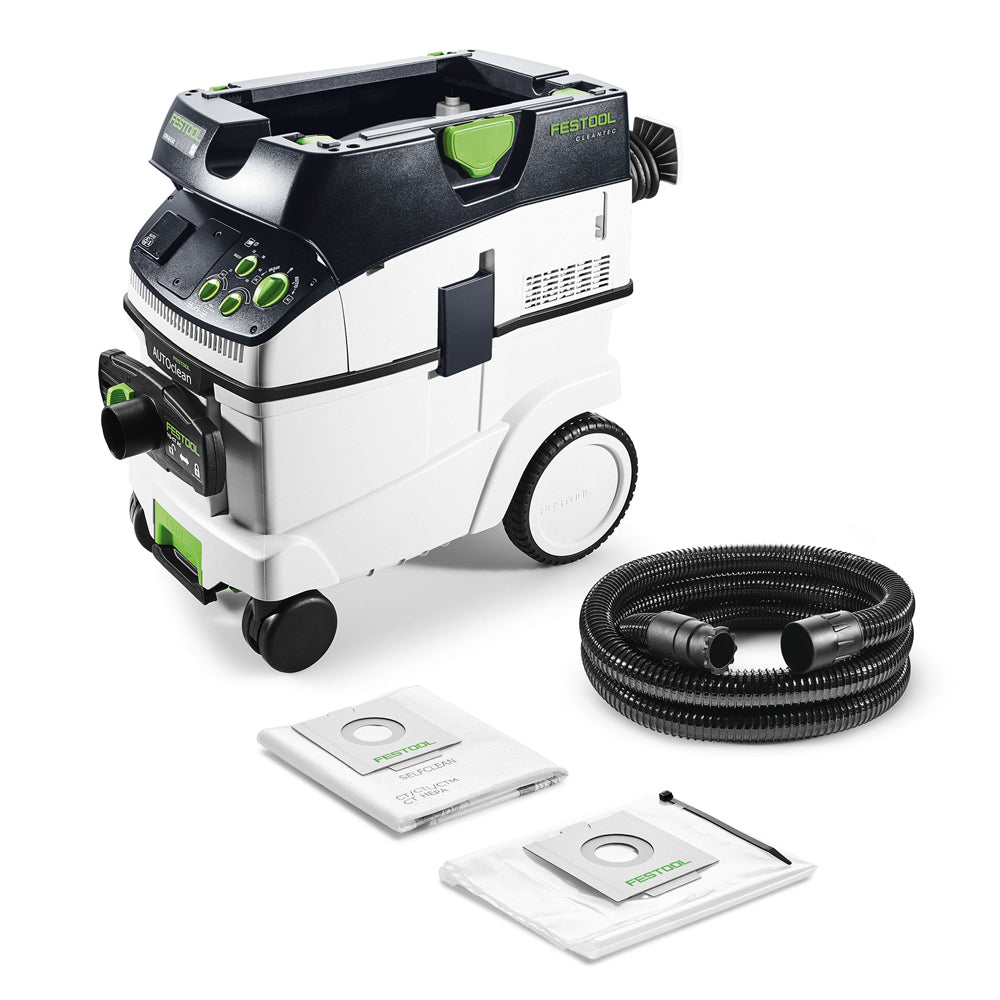 36L M Class Autoclean Planex Dust Extractor + Cleaning Kit CT 576753 By Festool