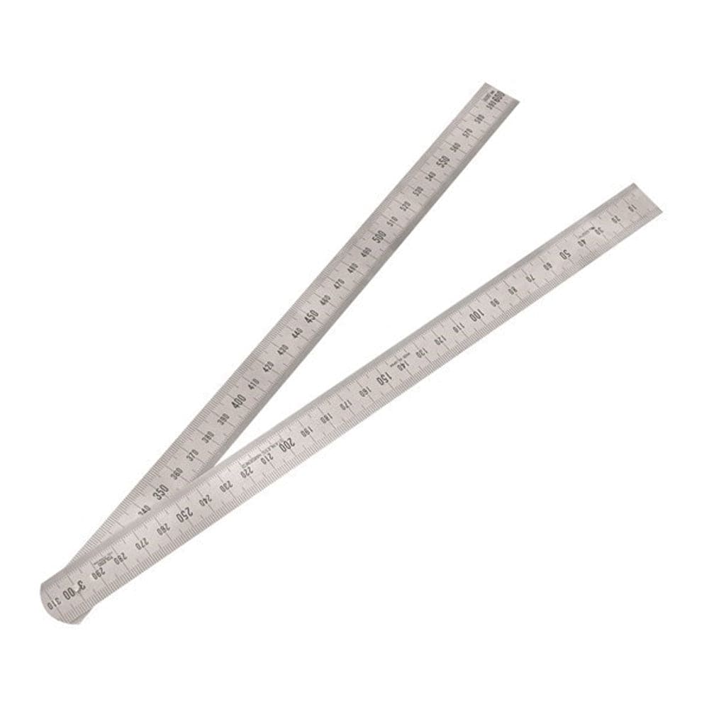 600mm Single Sided Stainless Steel Metric Folding Ruler 600FM by Toled