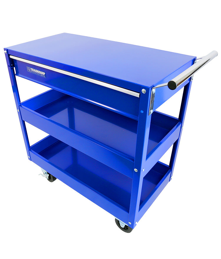 2 Trays 1 Drawer Tool Trolley Cart 6012T by Tradequip