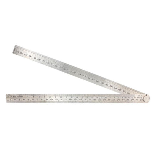 600mm (24") Stainless Steel Metric Folding Ruler 6060R by Sterling