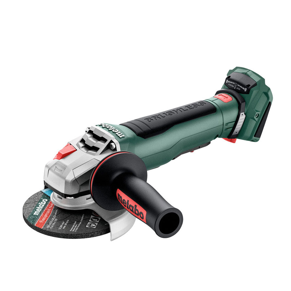 18V 125mm Cordless Brushless Paddle Switch Angle Grinder (Tool Only) WBP18LTBL 11-125 QUICK (613059850) by Metabo