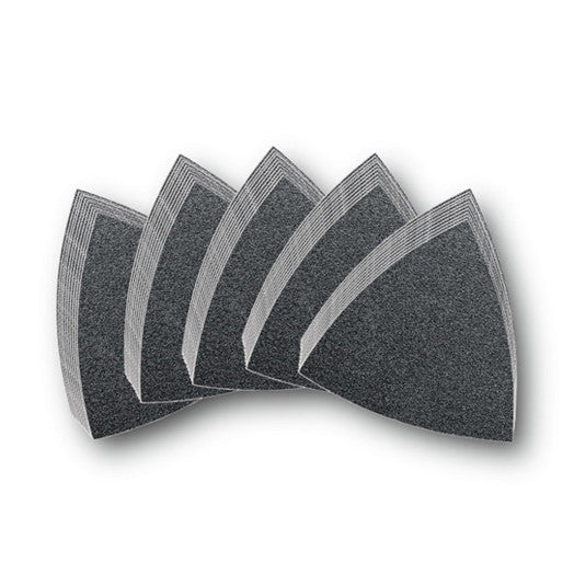 50Pce Assorted Triangle Hook & Loop Abrasive (No Holes) 63717109033 by Fein