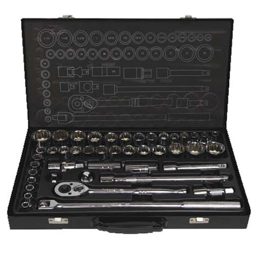 45Pce 1/4" & 3/8" Drive Imperial & Metric Socket Set 70010 by Typhoon Tools