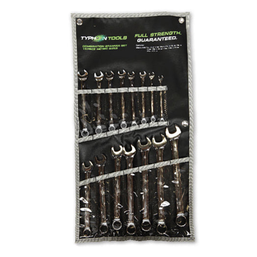 15Pce Metric Combination Spanner Set 70023 by Typhoon Tools