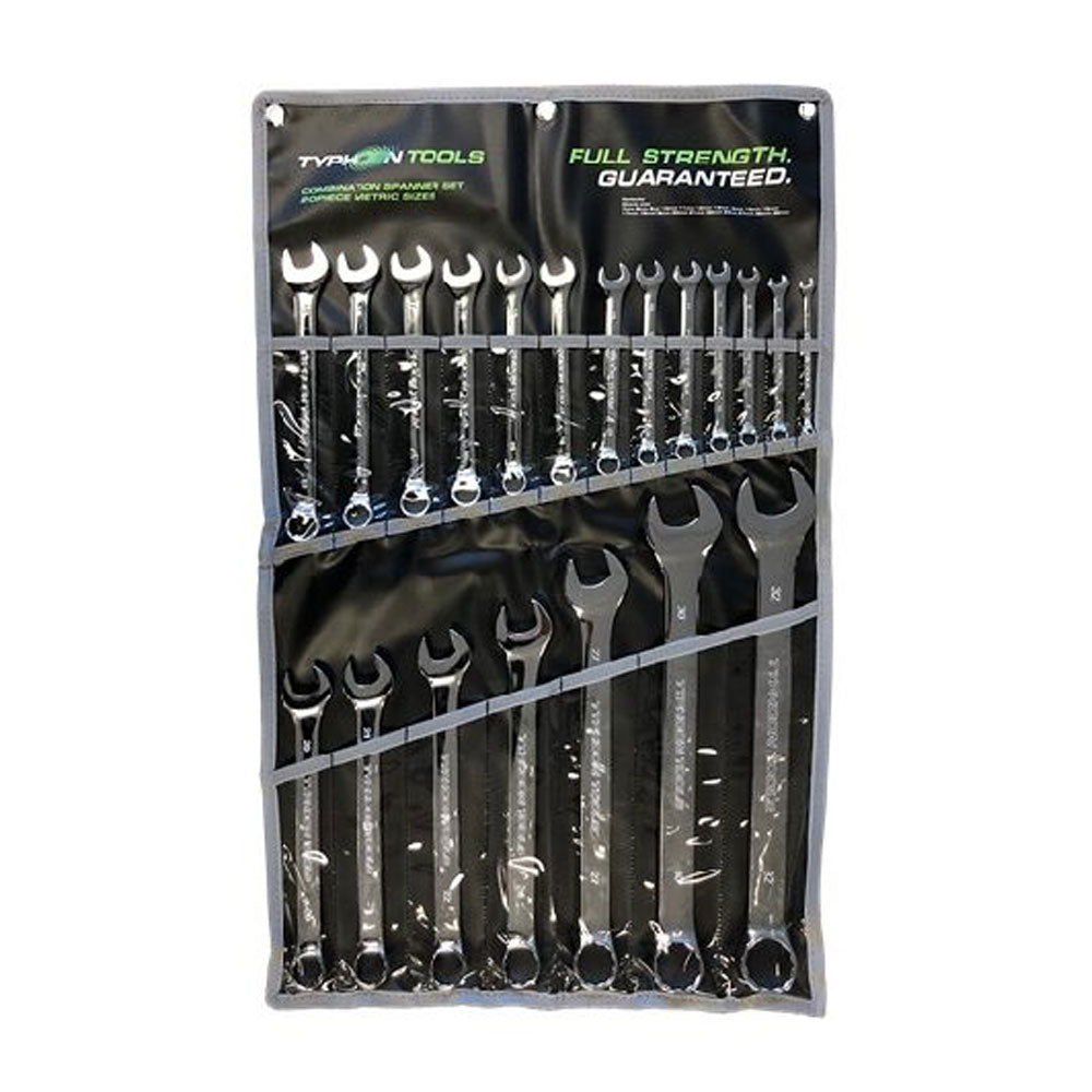 20Pce Metric Combination Spanner Set 70028 by Typhoon Tools