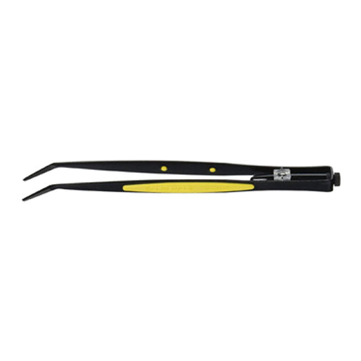 Lighted Tweezers with Serrated Bent Tip 70408 by General