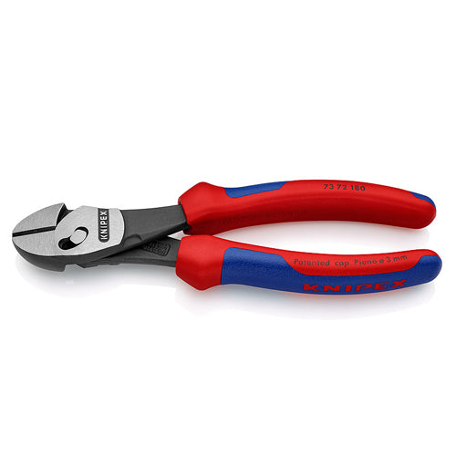180mm Twinforce Diagonal Cutting Pliers 7372180 by Knipex