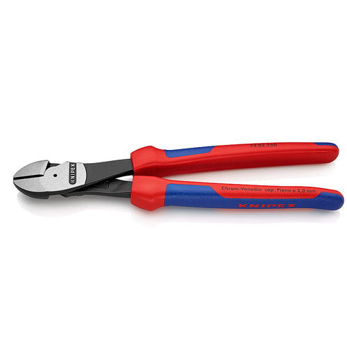 250mm Diagonal Cutting Pliers High Leverage 7402250 by Knipex