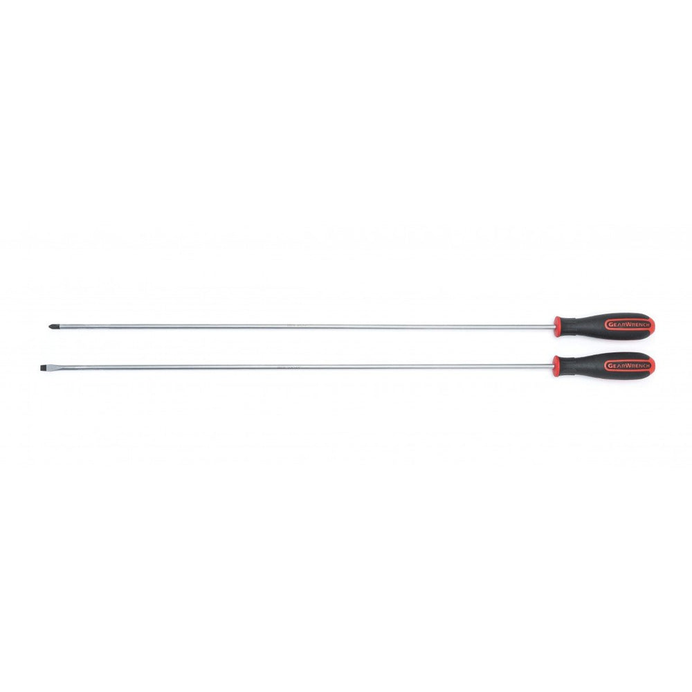 2Pce Extra Long Phillips And Slotted Screwdriver Set 80068 by Gearwrench