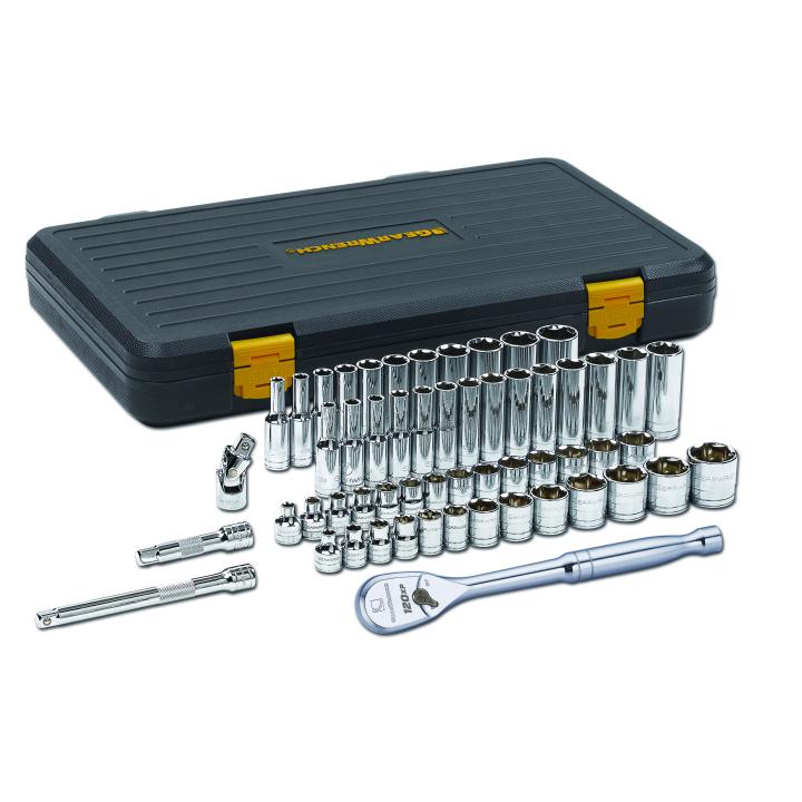 56 Pc 3/8" Drive 6 Point 120XP™ Standard & Deep SAE/Metric Mechanics Tool Set 80550P by Gearwrench