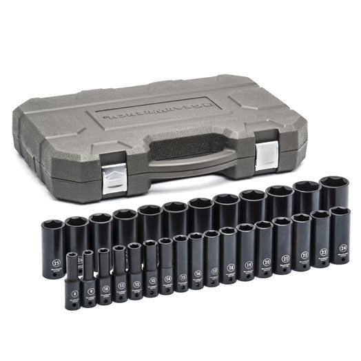29Pce 1/2" Drive Metric Impact 6 Point Socket Set 84935N by Gearwrench