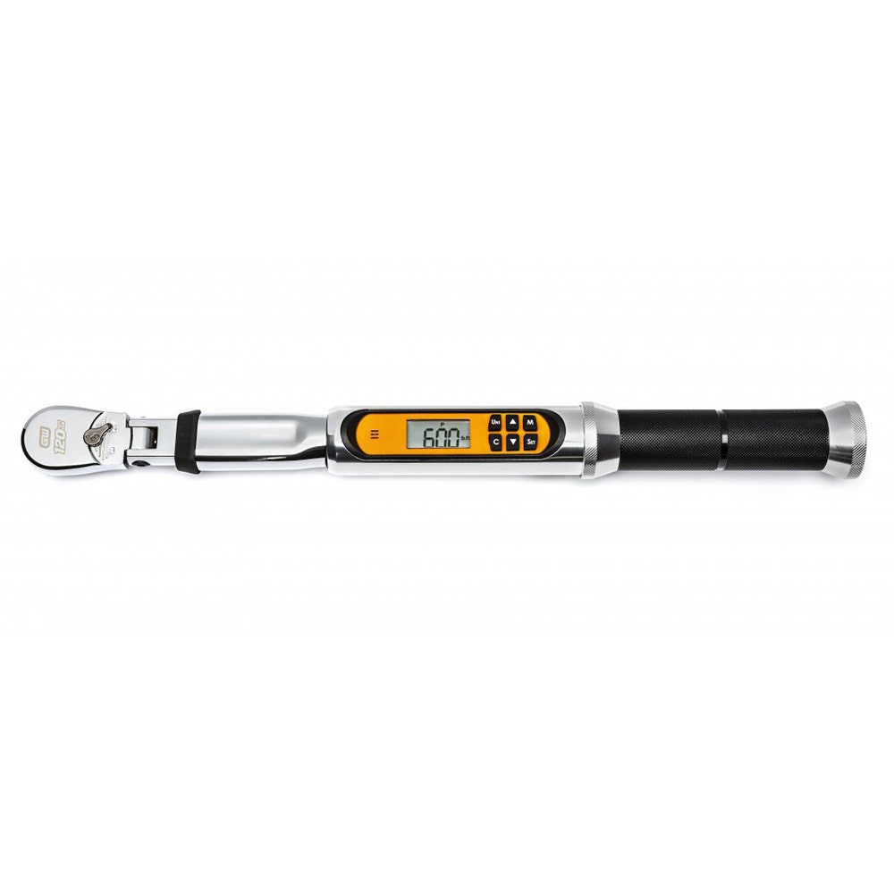 3/8" 120XP Flex Head Electronic Torque Wrench With Angle 85195 by Gearwrench