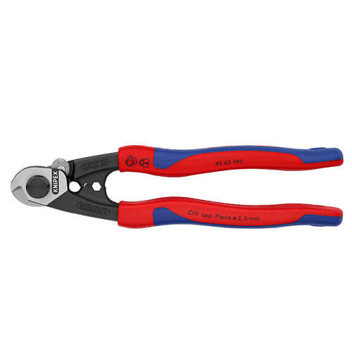 190mm Forged Wire Rope Cutter 9562190 by Knipex