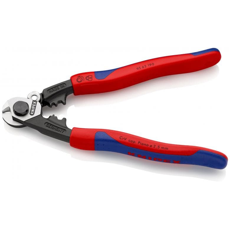 190mm Forged Wire Rope Cutter 9562190 by Knipex