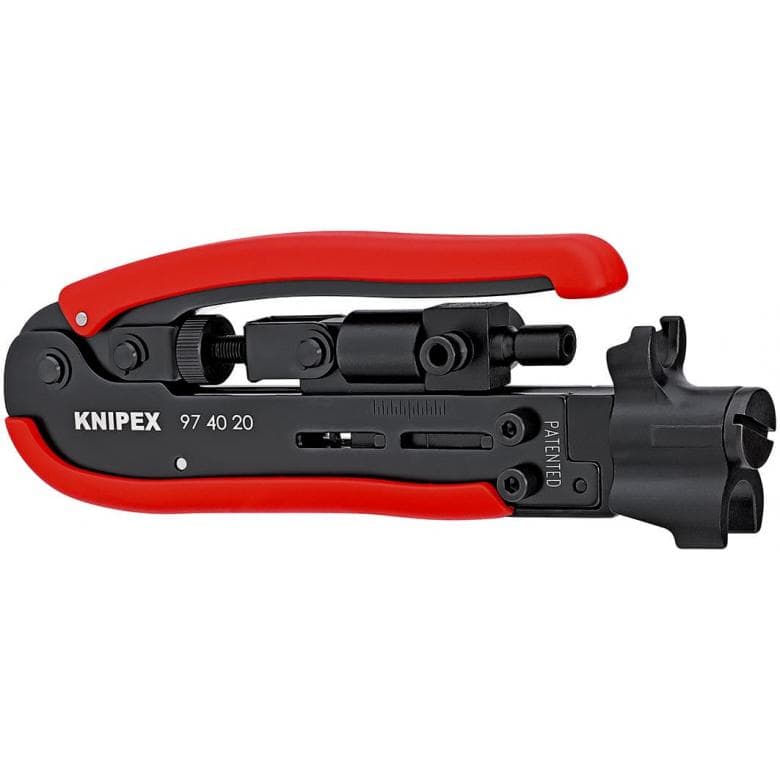 Compression Tool for Coax Connectors 974020 by Knipex