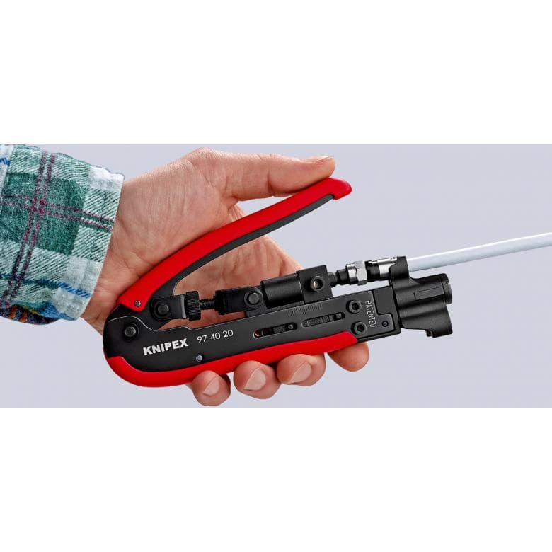 Compression Tool for Coax Connectors 974020 by Knipex