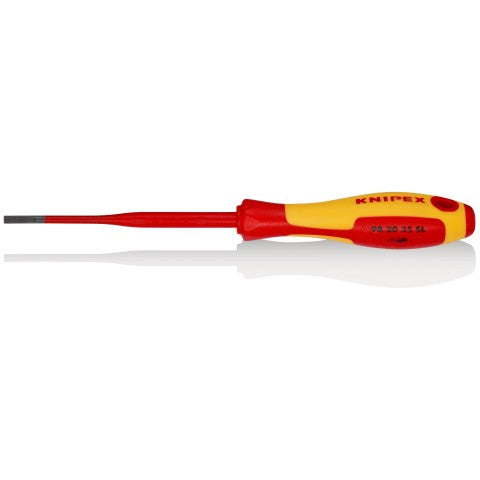3.5mm Slotted Insulated Screwdriver (Slim) 982035SL by Knipex