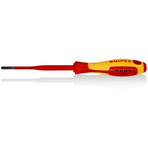 4mm Slotted Insulated Screwdriver (Slim) 982040SL by Knipex