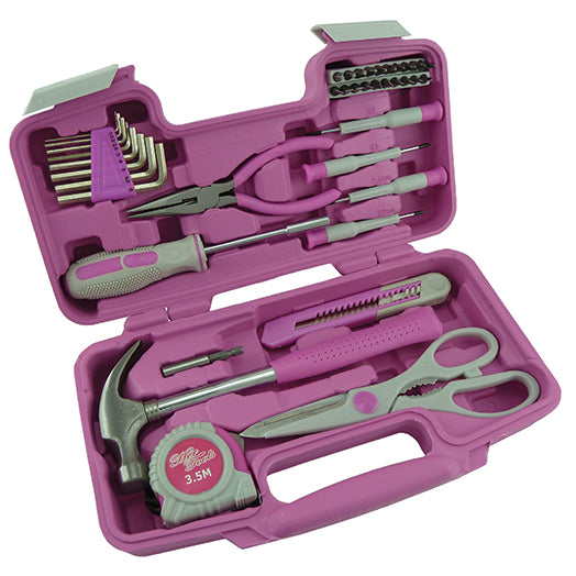 39Pce Pink Tool Kit 98599 by Medalist