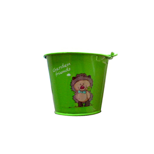 Kids Green Steel Bucket 98627 by Garden & Friends Medalist