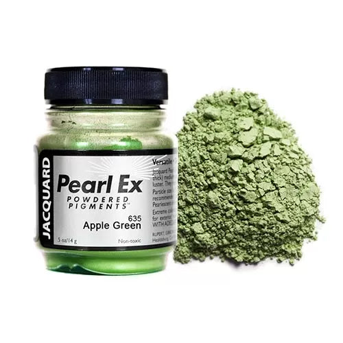 21g 'Apple Green' 635 Pearl Ex Powdered Pigment by Jacquard