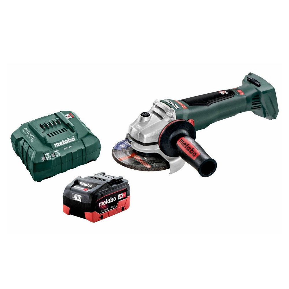 *Limited Edition* 18V 1 x 5.5Ah 2Pce Brushless Grinder Kit AU61307751 by Metabo