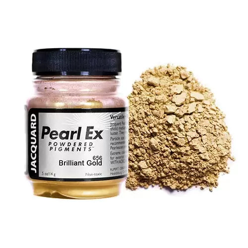 21g 'Brilliant Gold' 656 Pearl Ex Powdered Pigment by Jacquard