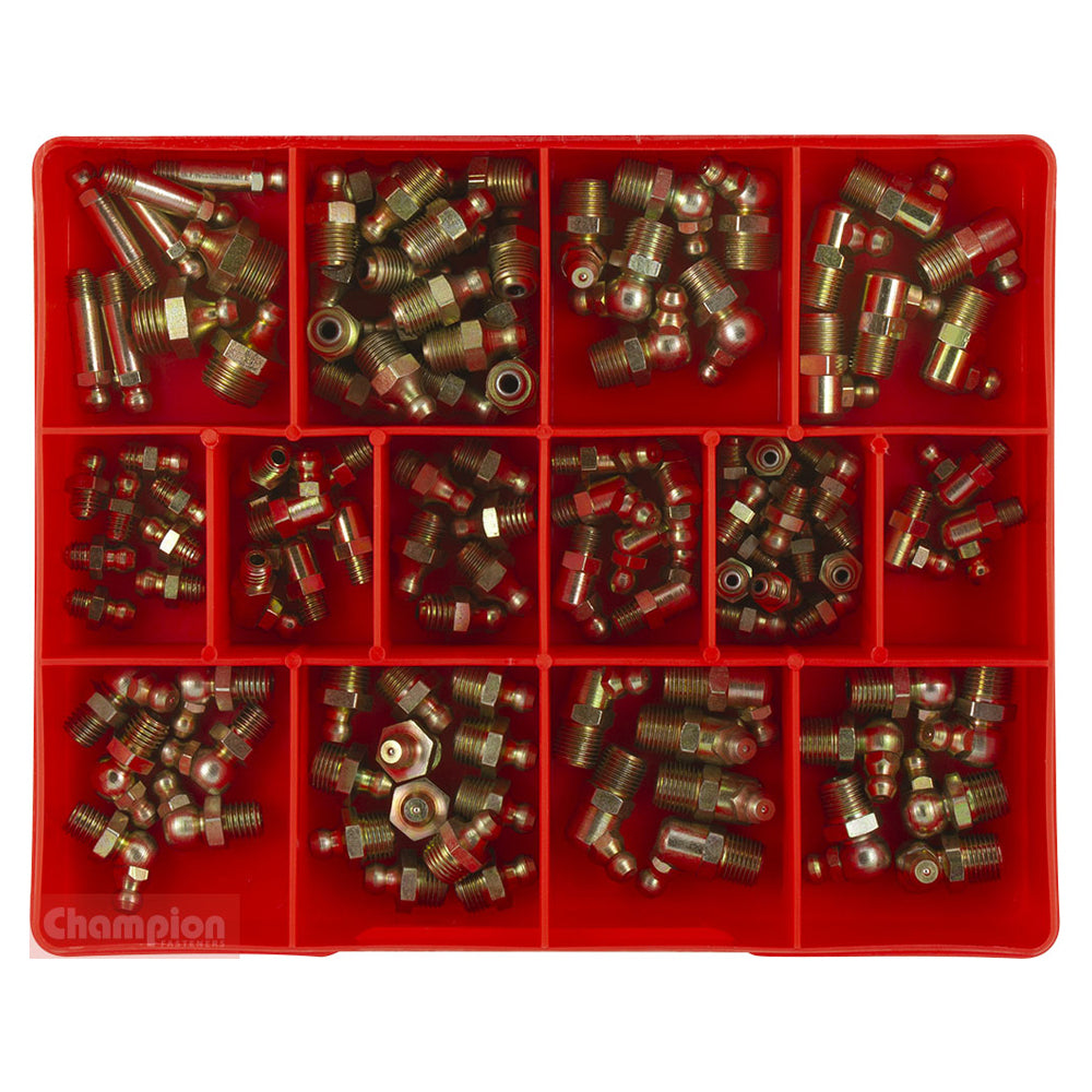 Grease Nipple Assortment Kit 113Pce Imperial CA108 by Champion