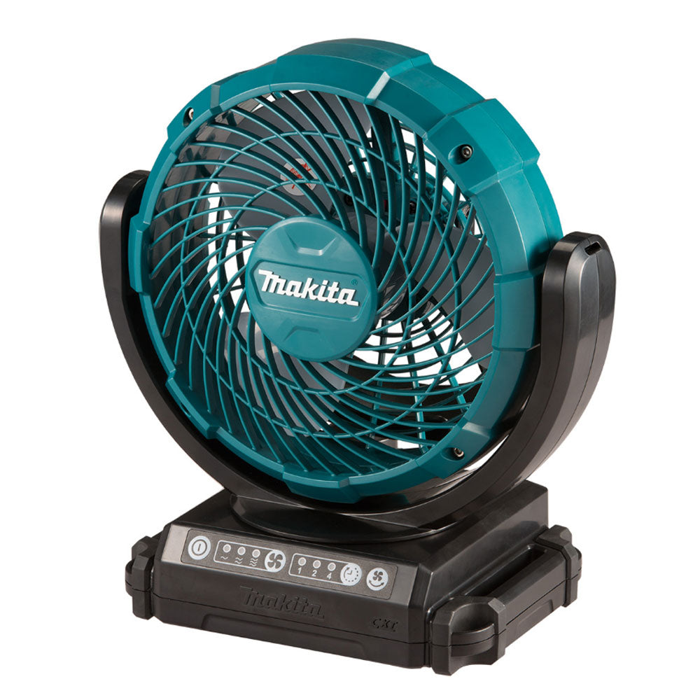 12V 180mm (7") Jobsite Fan Bare (Tool Only) with Swing Neck Fan with Timer Function CF101DZ by Makita