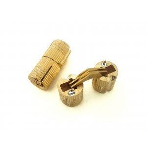 12mm x 1 Pair Solid Brass Concealed Hinge CH04