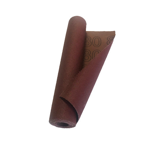 80G x 300mm x 2m Brown Abrasive / Sandpaper Emery Cloth Roll 2m-80 by Colour Goded Grit