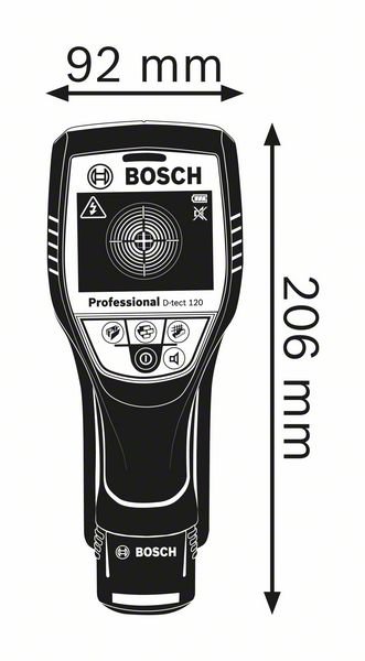 120mm Universal Detector Bare (Tool Only) D-TECT120 (06010813K0) by Bosch