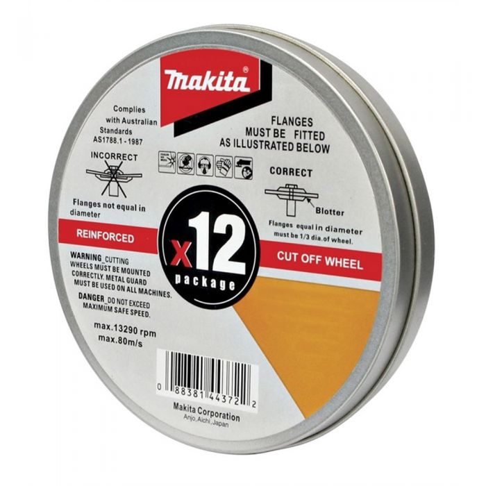10Pce 180mm x 2mm x 22.23mm Inox Metal Cutting Discs D-20541-10 by Makita