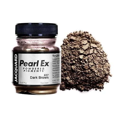 21g 'Dark Brown' 637 Pearl Ex Powdered Pigment by Jacquard