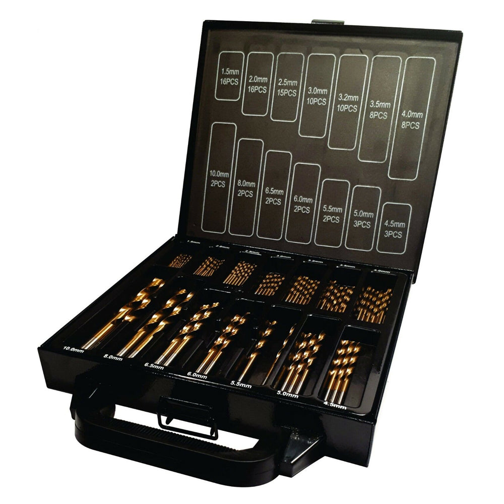 Bit Drill Set 99Pce 1.5mm-10mm Titanium Coated DBS-99 by D2U