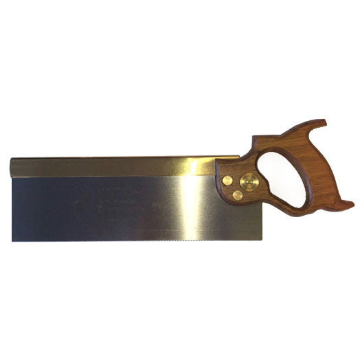 200mm 8" 15TPI Cross Cut Tenon Saw with Brass Backed Blade and Walnut Handle by Roberts & Lee Dorchester