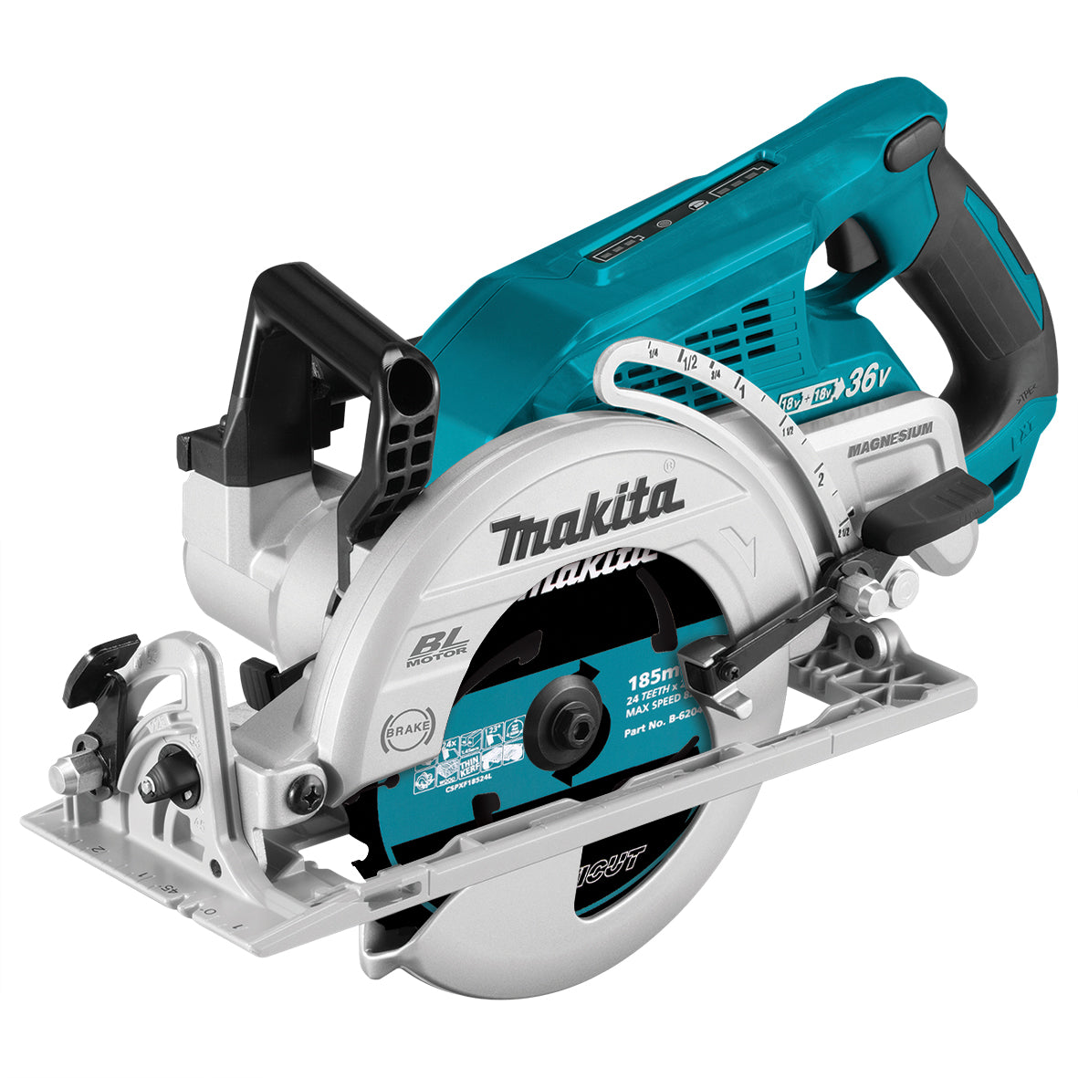 36V (18Vx2) 185mm Brushless Rear Handle Saw Bare (Tool Only) DRS780Z by Makita