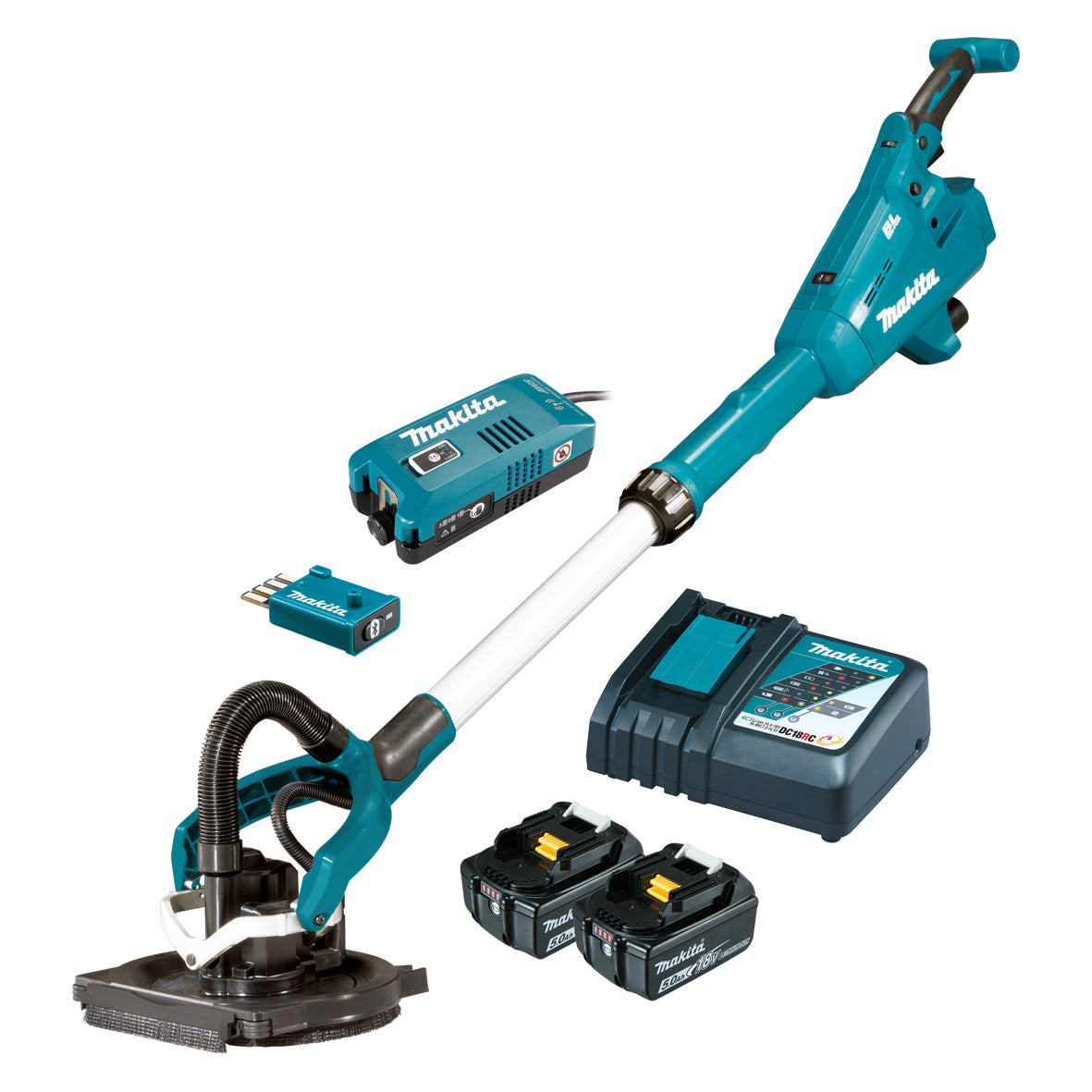 18V 5.0Ah 225mm (9") Brushless AWS Drywall Sander Kit DSL800RTUX by Makita *Discontinued 2021*