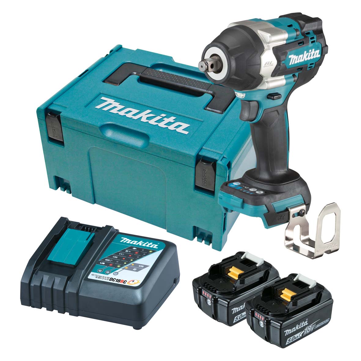 18V 1/2" Brushless Impact Wrench Kit DTW700RTJ by Makita