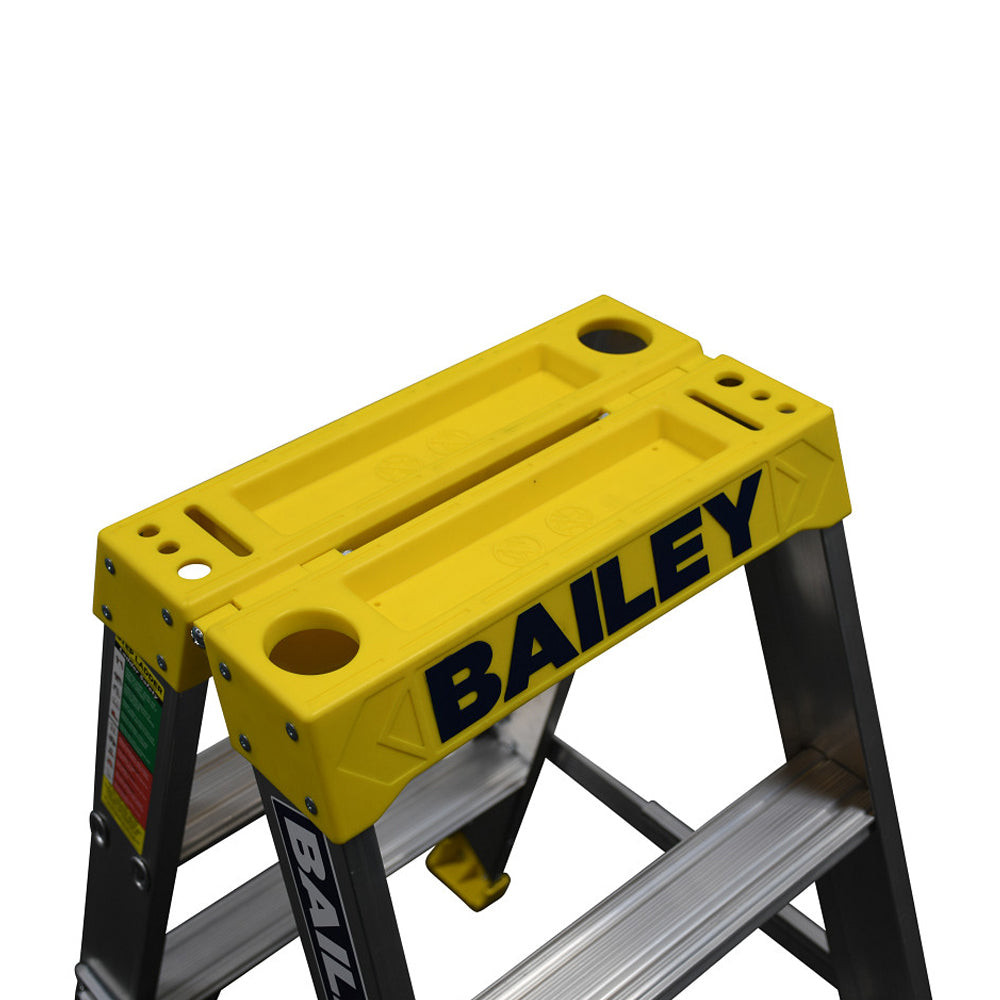 3 Step Ladder Double Sided 150Kg 900mm Big Top Pro FS13966 by Bailey
