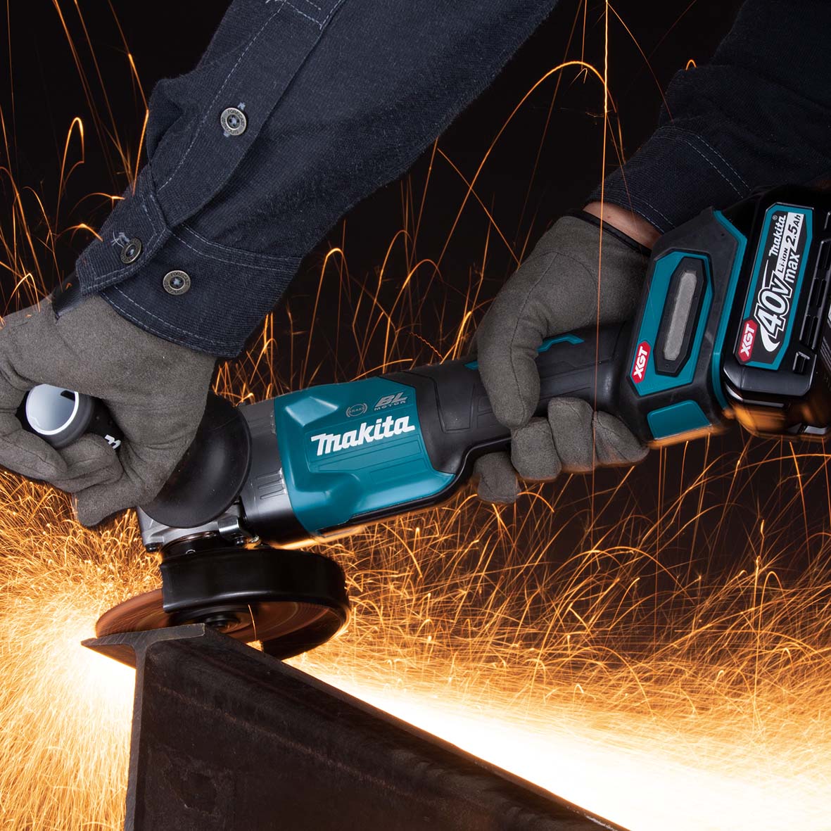 40V 125mm (5") Brushless Paddle Switch Angle Grinder Bare (Tool Only) GA013GZ by Makita