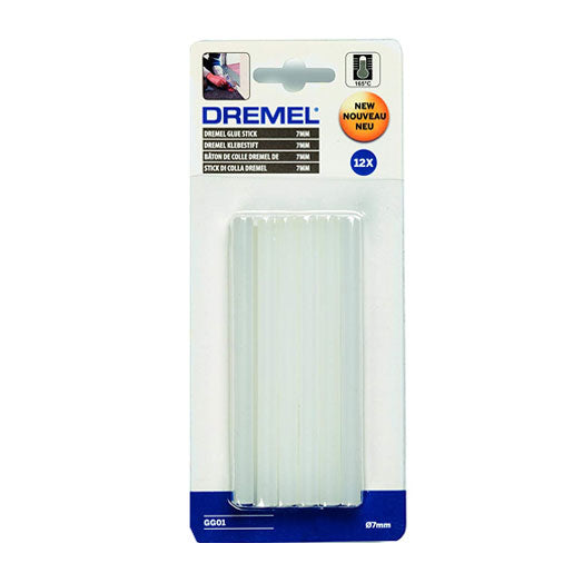 12Pce 7mm Clear Multipurpose High Temp Glue Sticks suit Hot Melt Glue Gun GG01 by Dremel