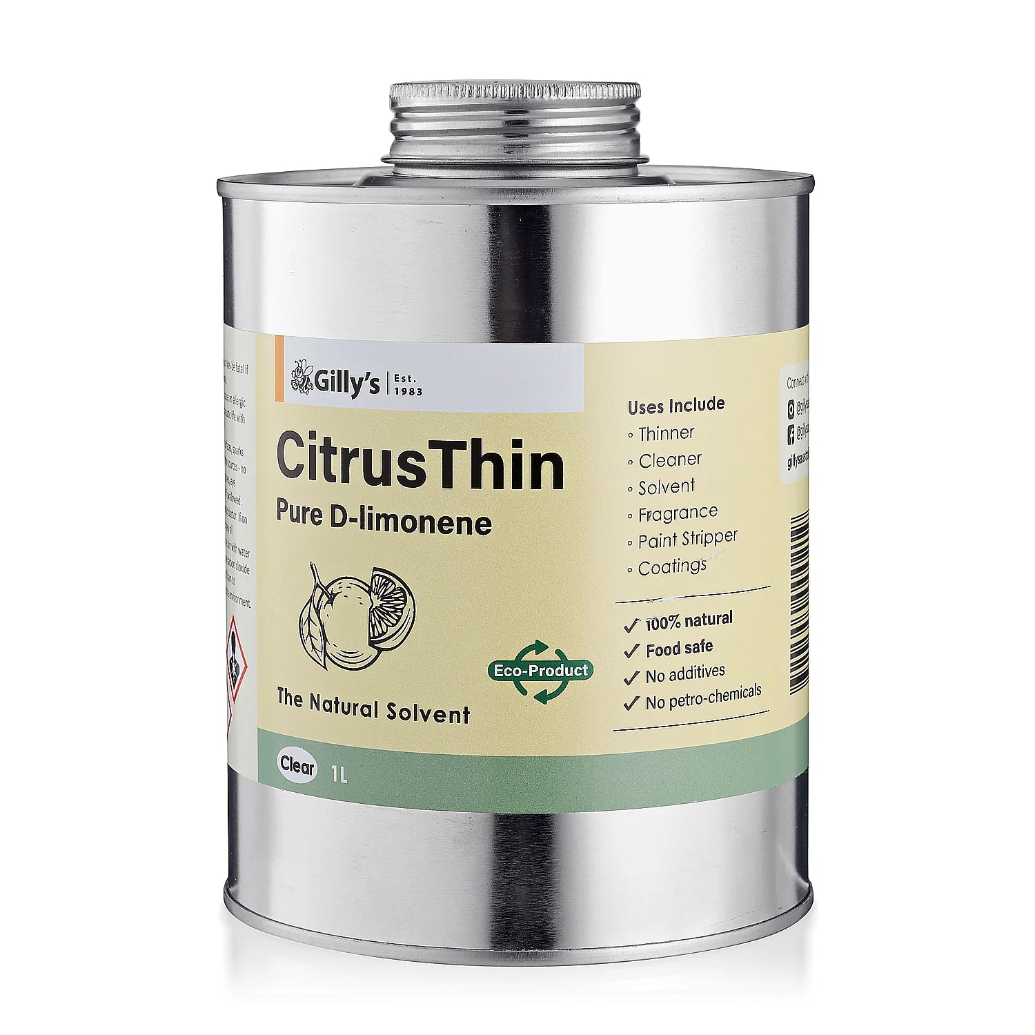 CitrusThin - Pure D-Limonene CTHIN1L by Gilly's