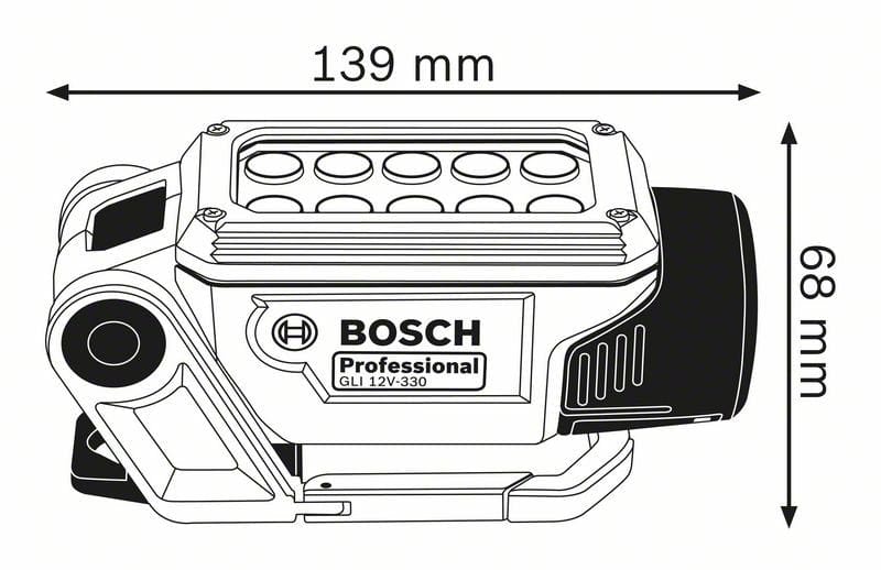 Bosch 12V LED Light Bare (Tool Only) GLI12V-330 (06014A0000)