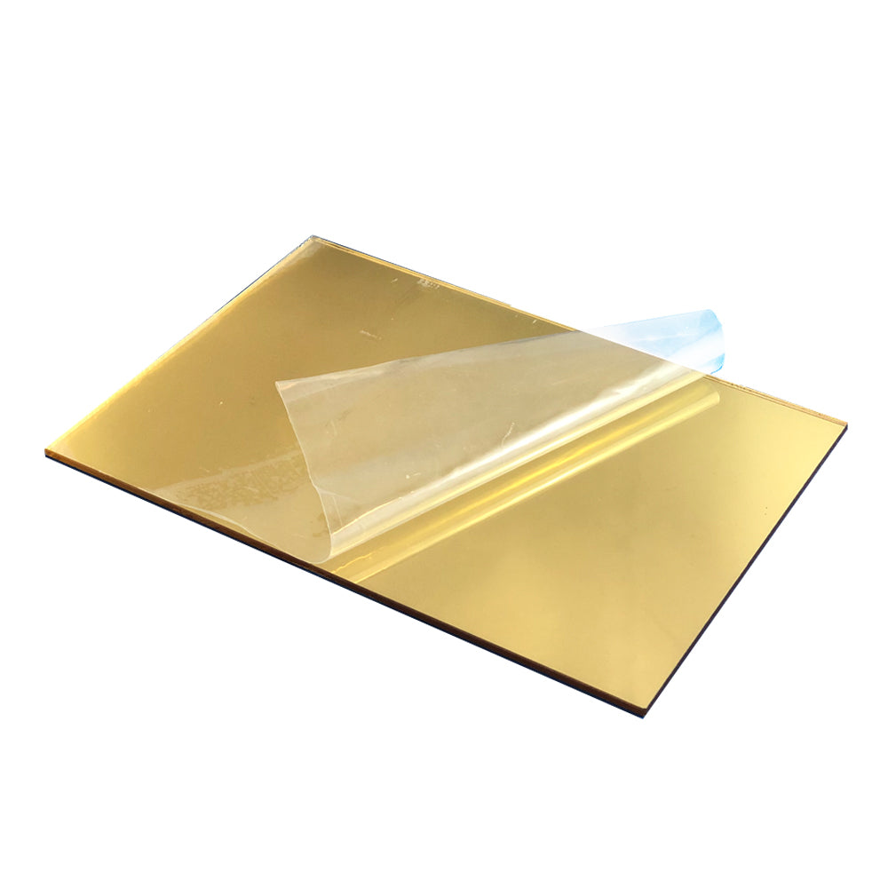 1mm Gold Mirror Extruded Acrylic Panel / Sheet by Tough Acrylic