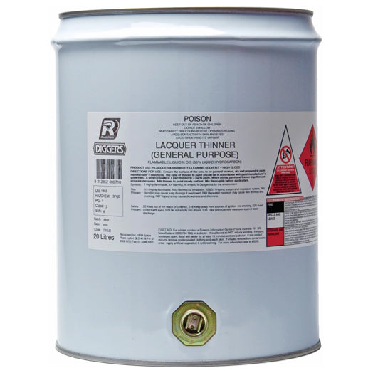 20L Lacquer Thinners 17010-20DIGN by Diggers