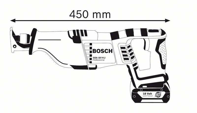 18V Reciprocating Saw BARE (Tool Only) GSA18V-LIBB (060164J042) by Bosch