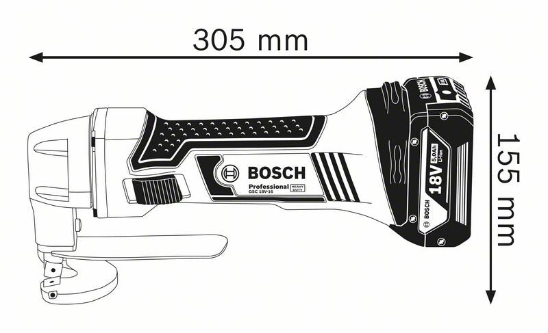 18V Metal Shear Bare (Tool Only) GSC18V-16 (0601926200) by Bosch